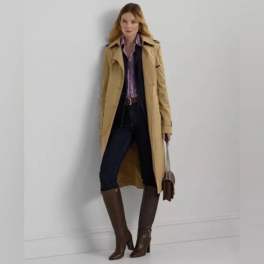 Ralph Lauren Women's Trench Coat Cotton Blend - Picture 2 of 16